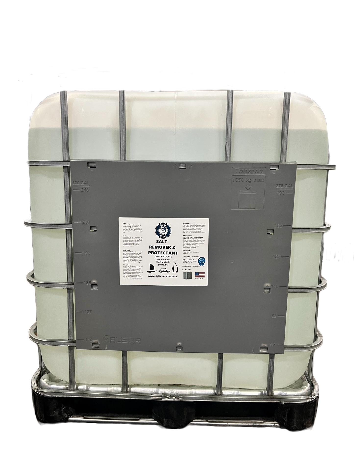 Salt Remover and Protectant Concentrate - 275 gallon tote